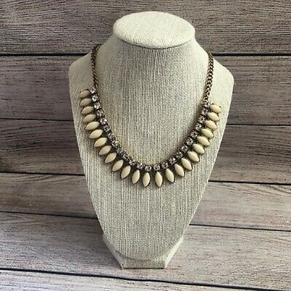 J. Crew Jewelry - HP🥂J Crew CZ Ivory Statement Necklace
